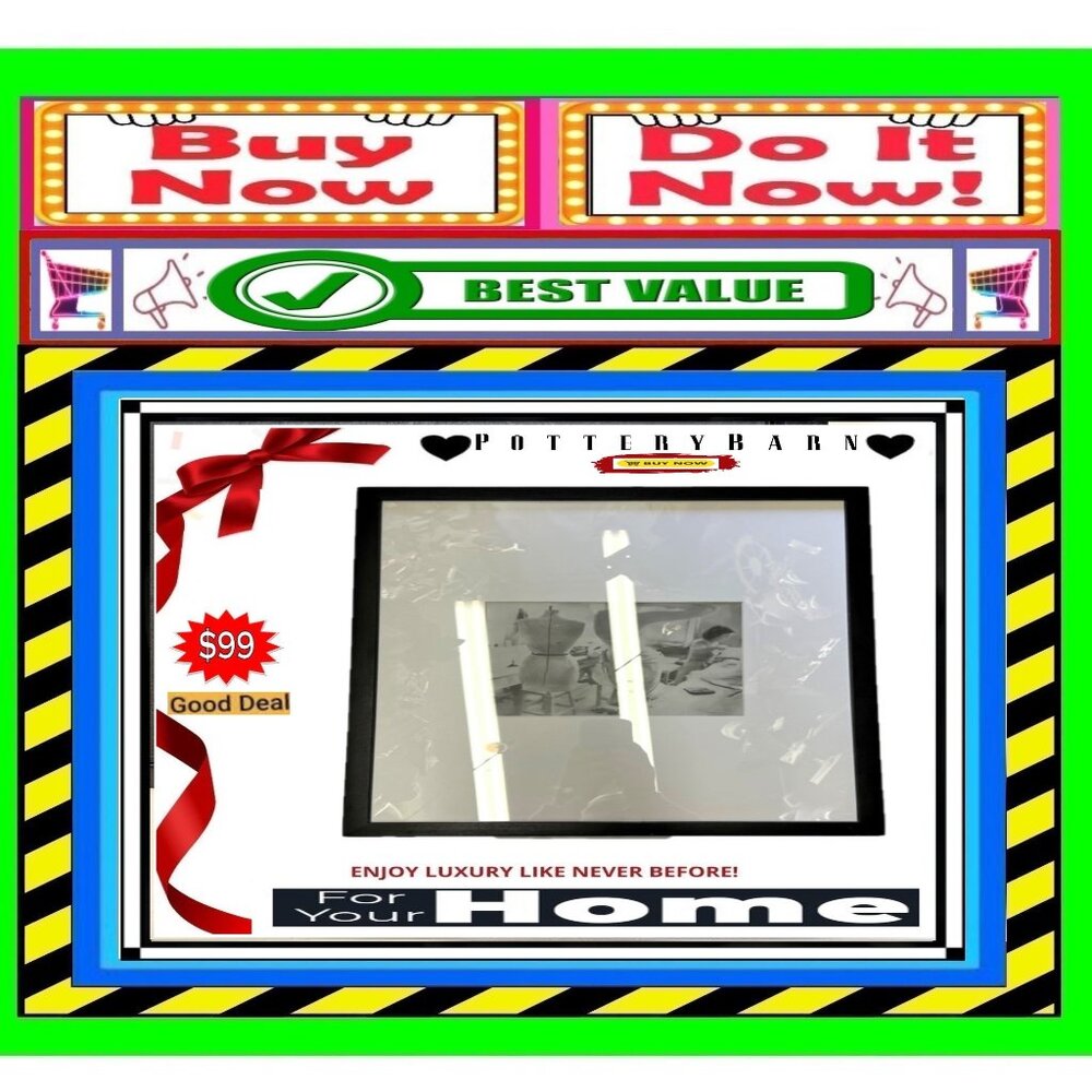 📢 POTTERY BARN Gallery ➕🆒 WALL ART Beveled FRAME ARTWORK 🟢💸BUY NOW‼️🟢